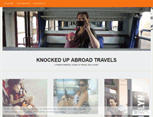 Tablet Screenshot of knockedupabroadtravels.com